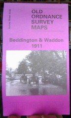 MAP OF Beddington and Waddon 1911: Surrey Sheet 14.09 by John W. Brown NEW