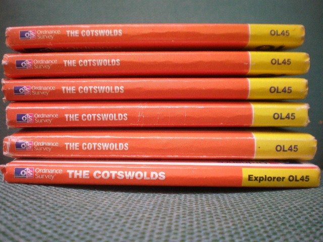 £3.95 EACH OL 45 THE COTSWOLDS EXPLORER ORDNANCE SURVEY MAPS LOT OS