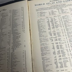 1953 Hammond’s New Supreme World Atlas Vintage Mid Century World Political Maps