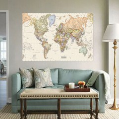 150x100cm Retro World Map Large Wall Poster Prints Office Home Art Decor