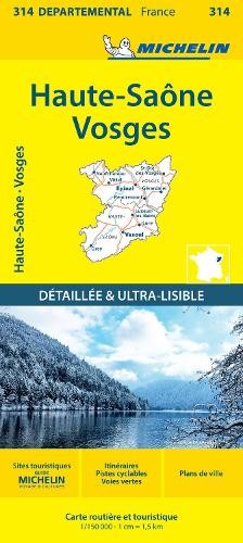 Michelin Haute-Saone Vosges – Michelin Local Map 314 (Map)