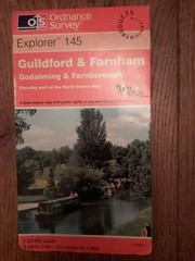 Ordnance Survey explorer Map Sheet 145 Guilford & Farnham