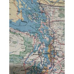 1993 Rand McNally Road Atlas Vintage US Canada Mexico Map Book Folder