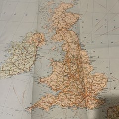 1979 Vintage Nordeuropa Europe du Nord Kummerly + Frey Road Map