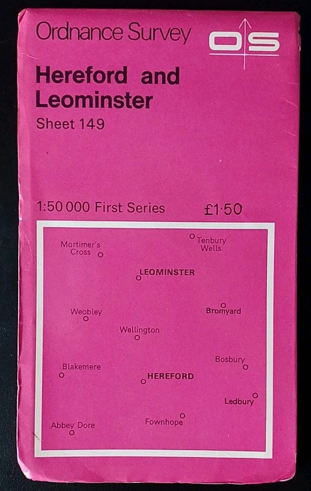 Ordnance Survey First Series Map, Sheet 149: Hereford and Leominster (1974).