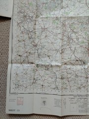 OS National Grid 7th series sheet 121 Derby and Leicester 1966 1-inch scale