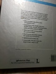 CHICAGOLAND ATLAS Deluxe Laminated Edition by American Map Corporation 1994 VGC