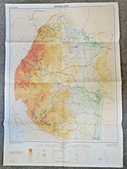 1:250,000 Large Map of Swaziland, Series D.O.S. 635, 3-D.O.S. 1981 UK Government