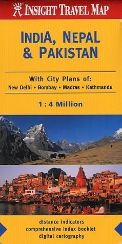 India, Pakistan and Nepal Insight Travel Map, , Good Book