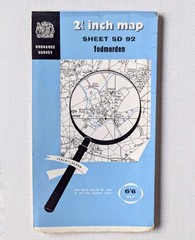 Todmordon Ordnance Survey Map 1:25,000 2.5 Inch Sheet SD92 1960 Great Condition