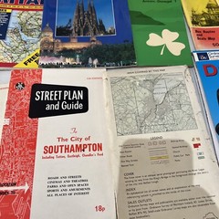 Vintage Maps Bundle Job Lot X22 Belfast Bournemouth Etc…