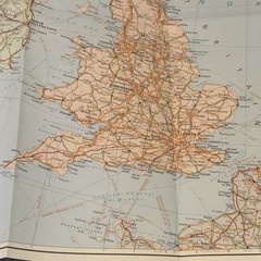 1979 Vintage Nordeuropa Europe du Nord Kummerly + Frey Road Map