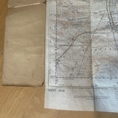 Vintage Ordnance Survey Map Sheet SO48 Shropshire 1:25000 OS Map