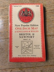 OS Ordnance Survey One Inch Cloth Map, Bristol Newport 155 1946