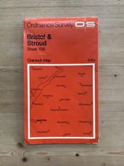 BRISTOL & STROUD – Ordnance Survey One Inch Map Sheet 156 1972 Tetbury