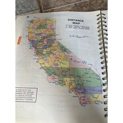 Vintage 1991 Thomas Bros Maps California Road Atlas & Driver’s Guide Bound