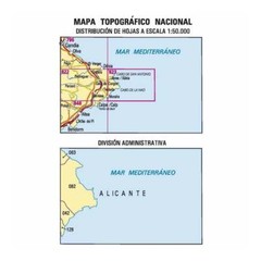 Spain map 0823: Jávea/Xàbia (31-32) hiking walking topographic 1:50K