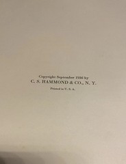 *Rare* 1937 Hammond’s New World Atlas – Doubleday Doran XLG Edition W/World Map