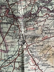 Bartholomew’s Revised Half Inch Contoured Map Vale Of Severn UK Cloth Map