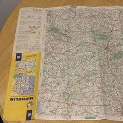 Michelin Map 60 Le Mans Paris No.9 Vintage France Road Map