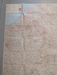 Vintage 1966 Shell Touring Road Map Europa Europe