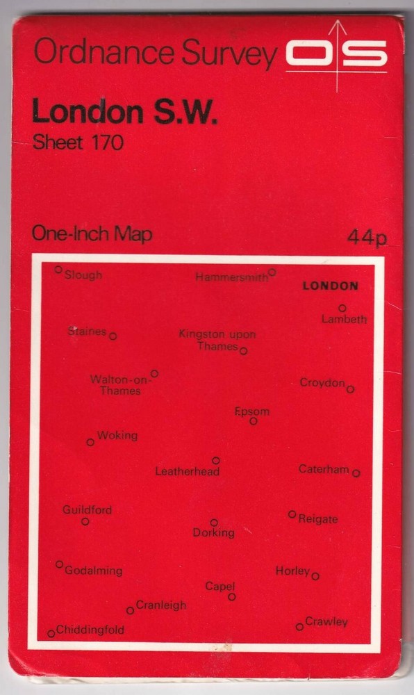 ORDNANCE SURVEY ONE INCH MAP: LONDON S.W.