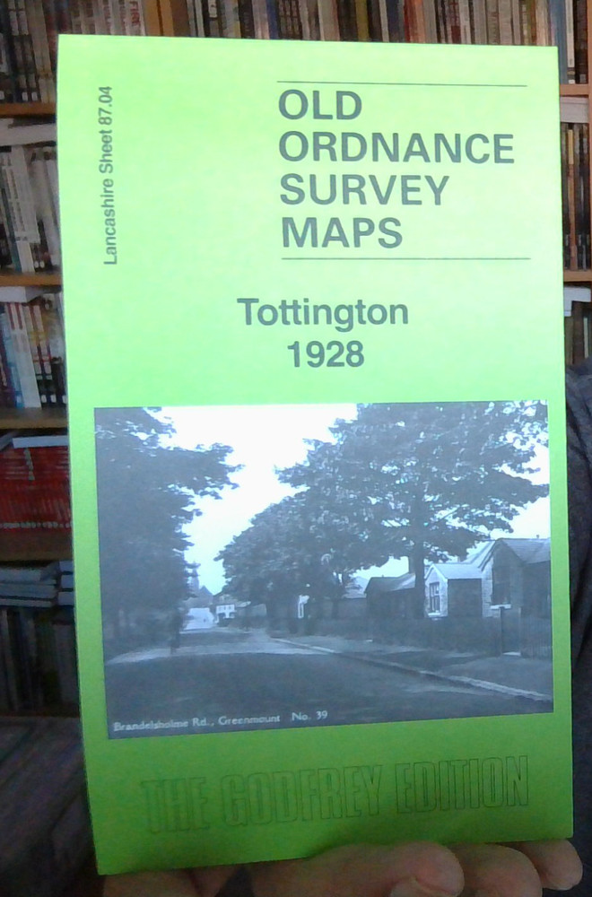 MAP OF TOTTINGTON 1928 LANCASHIRE SHEET 87.04 NEW 9781787217881