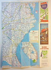 11 x AAA maps 1950s Washington DC North & Southeastern States Arlington etc