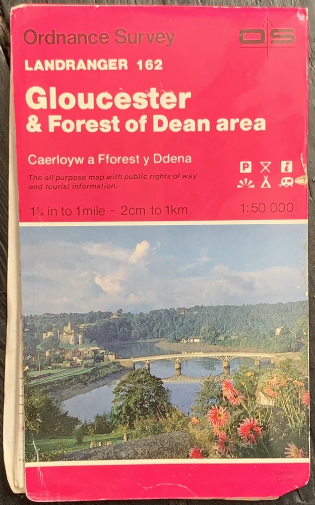 OS Ordnance Survey Landranger Map 1984 Sheet 162 – GLOUCESTER AND FOREST OR DEAN