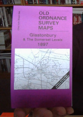 MAP OF Glastonbury & the Somerset Levels 1897 One Inch Sheet 296 by Tony Painter