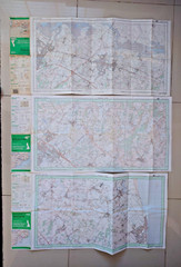 OS Pathfinder Maps x 3 Kent. Ashford & Lyminge Sandwich & Deal Sittingbourne