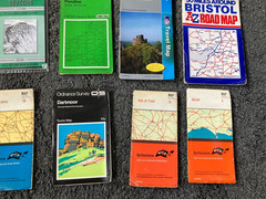 JOB LOT OF 18 x OLD STREET MAPS ETC kidderminster EXMOOR BRISTOL SHROPSHIRE WARW