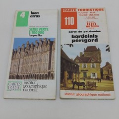 Bundle X 14 Road Maps and Tourist Guides France – mostly Michelin Yellow Series