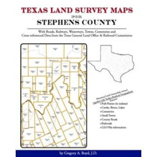 Genealogy Family Maps Cemetery Stephens County Texas TX Land Survey