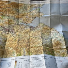 FIRTH OF FORTH Sheet 7 Fifth Series Ordnance Survey Quarter Inch 1964 colour map