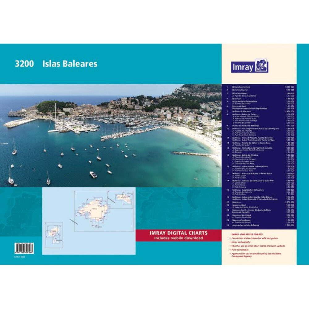Imray Chart Pack 3200: Islas Baleares (Spiral Bound)