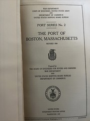 Dept. Commerce Corps Of Eng. Port Series No. 2 Port Of Boston , MA 1921 ORIGINAL
