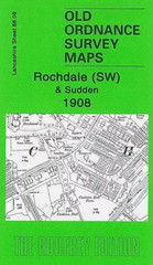 MAP OF Rochdale (SW) & Sudden 1908 Lancashire Sheet 88.08 by Paul Hindle NEW