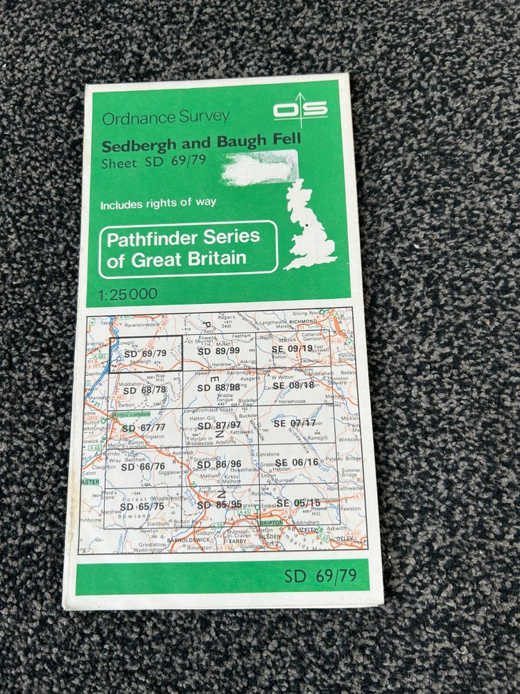 Pathfinder Maps: Sheet SD 69/79, Sedbergh & Baugh Hill Ordnance Survey
