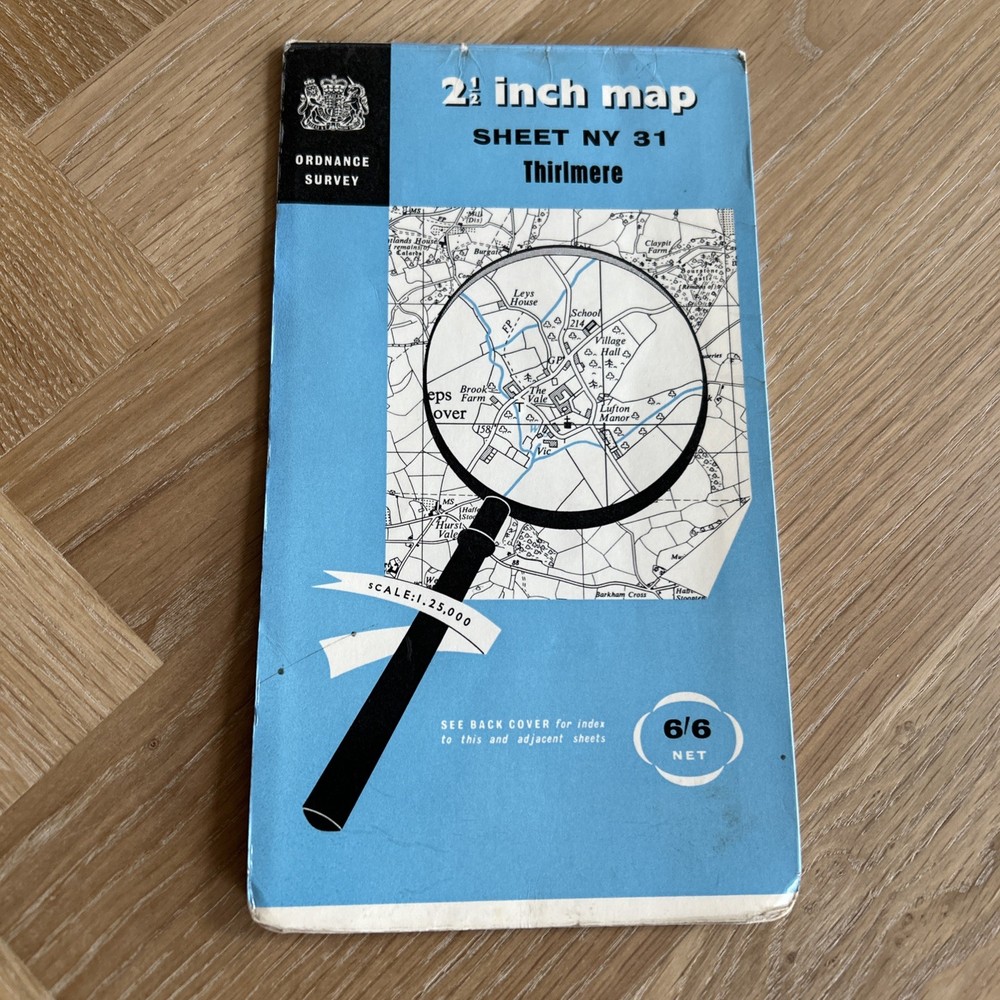THIRLMERE Ordnance Survey Sheet NY31 Two & Half Inch MAP 1952 PATTERDALE