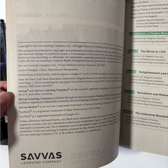 Global History and Geography Savvas paperback book