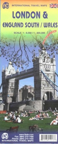 LONDON & ENGLAND SOUTH / WALES TRAVEL REFERENCE MAP By International Travel Maps