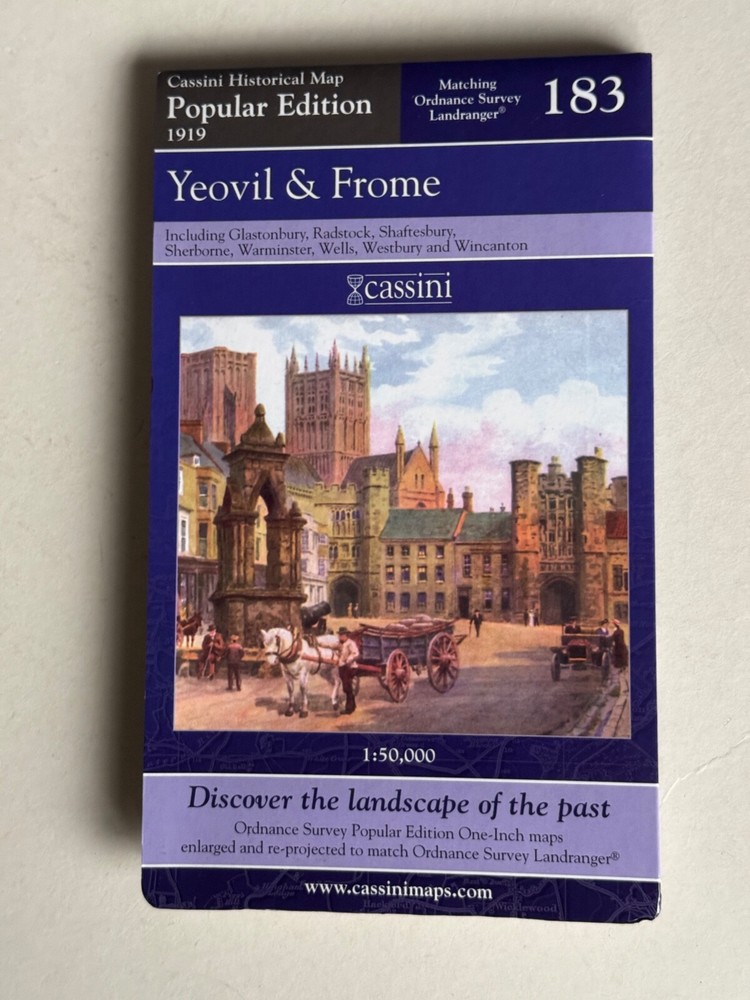 Cassini Historical Map, Yeovil & Frome 1919 ( Reprint 2007 ) no: 183