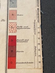 The O/S Geological Survey 1924 Map Of England & Wales Revised Edition By J.Flett