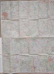 Les Cartes Bleues Europe Map 3: Paris, Suisse, Milan. Scale – 1:500,000 (1968).