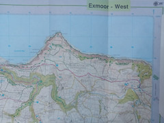 Exmoor Ordnance Survey Outdoor Leisure 9, 4cm- 1km 2.5in to 1 mile DOUBLE SIDED