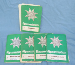 17 Vintage Austrian Alpine Club Climbing Maps & Freytag & Berndt Hiking Maps