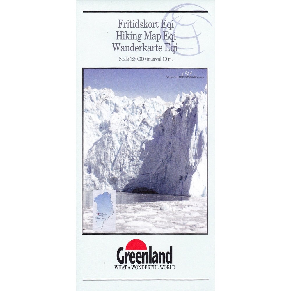 North Greenland Hiking Map No. 20C: Eqi (1:30 000), topographic walking hiking