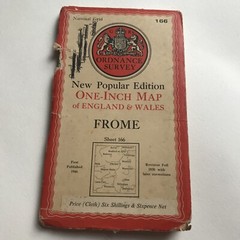 NATIONAL GRID ORDNANCE SURVEY ONE-INCH MAP ENGLAND & WALES X 5 1940-47