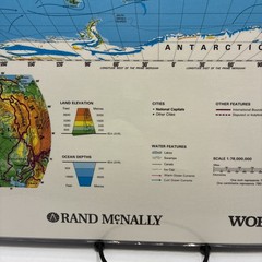17″ x 22″ Rand McNally Markable Map of The United States / World Two-Sided